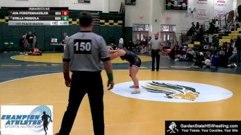 152 lbs 1st Place Match - Ava Forstenhausler, Roselle Park vs Stella Frigiola, North Hunterdon
