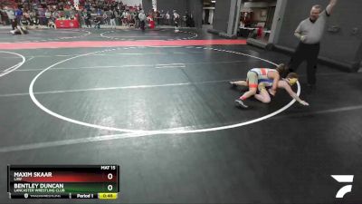 110 lbs Cons. Round 3 - Maxim Skaar, LAW vs Bentley Duncan, Lancaster Wrestling Club