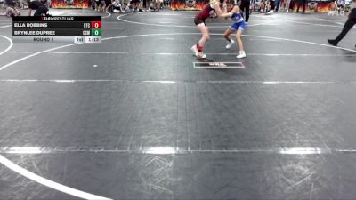 70/80 Round 1 - Brynlee Dupree, Chicken Coop Wrestling vs Ella Robbins, Bison Takedown Club