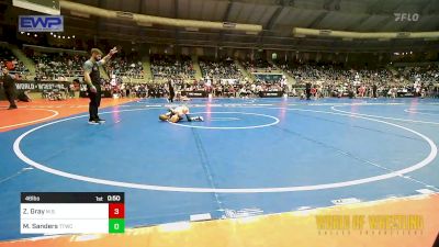 46 lbs Semifinal - Zeke Gray, MilLard South Wrestling Club vs Miles Sanders, Team Tulsa Wrestling Club