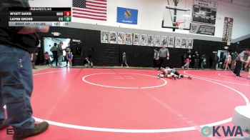 96-100 lbs Rr Rnd 1 - Kenan Berry, Grove Takedown Club vs Easton Rowan, Wyandotte Youth Wrestling