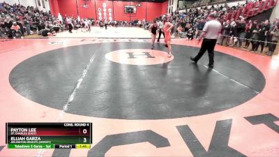 132 lbs Cons. Round 4 - Payton Lee, St. Charles (EAST) vs Elijah Garza, Arlington Heights (HERSEY)