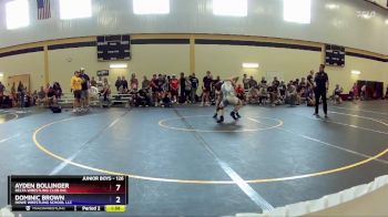 126 lbs 1st Place Match - Ayden Bollinger, Delta Wrestling Club Inc. vs Dominic Brown, Howe Wrestling School LLC