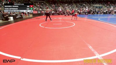 52 lbs Round Of 32 - Maxwell Hunsel, Greater Heights Wrestling vs Kade Jefferson, Blackhawk
