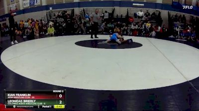 68 lbs Round 2 (3 Team) - Leonidas Brierly, Columbus North Wrestling Club vs Kian Franklin, Avon Wrestling Club