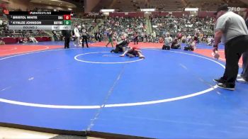 79 lbs Round 2 - Kynlee Johnson, Mountain Home Flyers Youth Wrestling Club vs Bristol White, Spartan Wrestling Academy