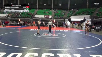 1-5A 132 Semifinal - Mariah Johannson, Weaver vs Ansley Pope, Piedmont