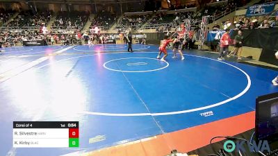 130 lbs Consi Of 4 - Rico Silvestre, Harvey Twisters vs Kash Kirby, Blackwell Wrestling Club