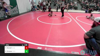 49 lbs Semifinal - Timmy McCall, Fort Gibson Youth Wrestling vs Runner Brewer, Pocola Youth Wrestling