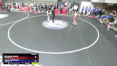 120 lbs Round 1 (16 Team) - Ricardo Ortiz, SDIKWA-GR vs Knox Espinoza, LAWA-GR