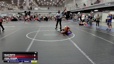 78 lbs Round 6 (8 Team) - Ellie Fritts, Lady Bandits vs Piper Mosher, Curby Polar Bears