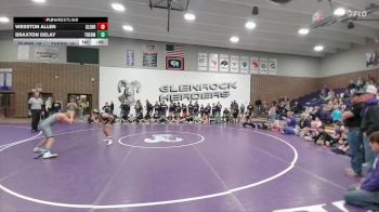 115 lbs Finals (2 Team) - Wesston Allen, Glenrock Intermediate Middle School vs Braxton Delay, Thermopolis Middle School