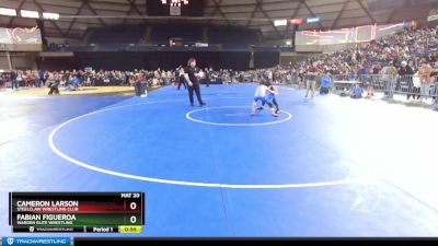 78 lbs Champ. Round 1 - Cameron Larson, Steelclaw Wrestling Club vs Fabian Figueroa, Warden Elite Wrestling