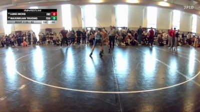 92 lbs Cons. Round 3 - Maximilian Truong, Nova WC vs Luke Hicks, FCA Wrestling Team VA