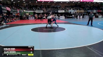 189 lbs Semifinal - Kaelan Vesel, Palmer High School vs Allen Hensen, South Anchorage High School