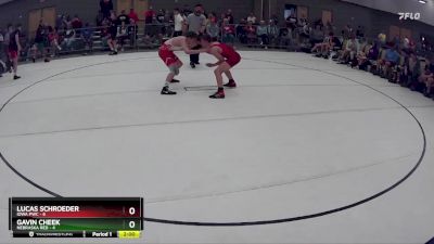 123 lbs Round 4 (8 Team) - Lucas Schroeder, Iowa PWC vs Gavin Cheek, Nebraska Red