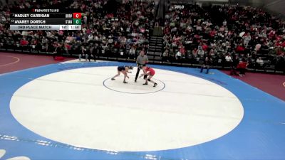 4A 100 lbs 3rd Place Match - Hadley Carrigan, Bear River vs Avarey Dortch, Stansbury