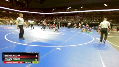 113 Class 2 lbs Champ. Round 1 - Mavrick Ratliff, Central (Park Hills) vs Connor Farmer, California