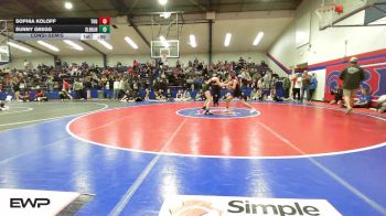 102 lbs Consolation - Sophia Koloff, Tulsa Union Girls vs Sunny Gregg, Sallisaw Lady Black Diamonds