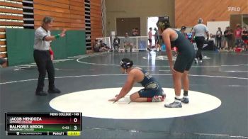 149 lbs Cons. Round 3 - Jacob Mendoza, Lemoore College vs Balmoris Ardon, Moorpark College