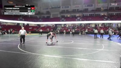 144 lbs Champ. Round 2 - Xyler Coleman, Meridian vs Zayden Denton, Centennial