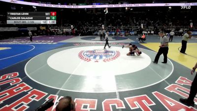 I-126 lbs Quarterfinal - Carlos Salazar, Hewlett vs Tristan Levin, Tottenville