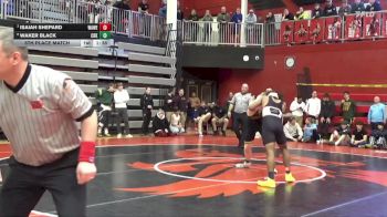165 lbs 5th Place Match - Waker Black, Cedar Rapids Kennedy vs Isaiah Shepard, Waterloo West