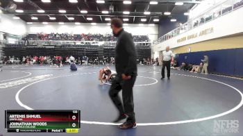 133 lbs Champ. Round 2 - Johnathan Woods, Bakersfield College vs Artemis Shmuel, Santa Ana