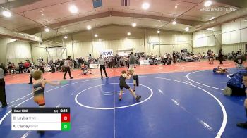 55 lbs Semifinal - Brinley Leyba, Team Tulsa Wrestling Club vs Abram Carney, Springdale Youth Wrestling Club