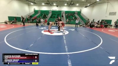 150 lbs 2nd Place Match - Chayce Buckner, Moorcroft Mat Masters Wrestling Club vs Kannon Grant, Cody Wrestling Club