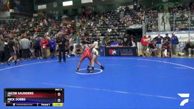 92 lbs Cons. Semi - Jacob Saunders, MO vs Mick Dobbs, AK