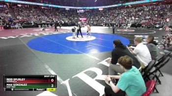 D2-126 lbs Semifinal - Reid Spurley, Dodgeville vs Max Gonzalez, East Troy