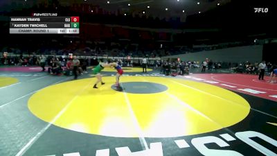 4A/3A/2A/1A Girls 235 Champ. Round 1 - Kayden Twichell, Rainier Girls vs Hannah Travis, Central Linn Girls