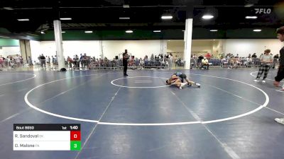 80 lbs Quarterfinal - Rylan Sandoval, OK vs Dane Malone, PA