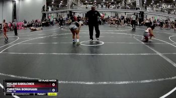 132 lbs Finals (2 Team) - Malani Sabolchick, MWA vs Christina Borgmann, POWA