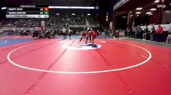 190 lbs Cons. Semi - Kamia Runyan, Big Piney vs Marty Dick, Evanston