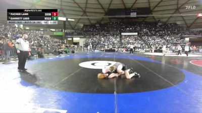 Boys 2A 190 lbs Quarterfinal - Tucker Land, W. F. West vs Garrett Lees, Washougal