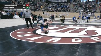 126 lbs Cons. Round 4 - Lane Griffin, North Bullitt vs Aeson Springer, Oldham County