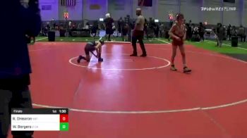 86 lbs Final - Riker OHearon, Mat Demon WC vs Weston Borgers, X-Calibur