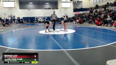 138G Semifinal - Brynlee Lutz, Wasilla High School vs Claire Cone-Clark, Wasilla High School