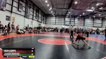 144 lbs Semis & 1st Wb (8 Team) - Kevin O`Brien, COMBAT ATHLETICS vs Jackson Rowling, DARKHORSE WRESTLING CLUB