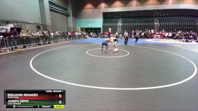 150 lbs Cons. Round 1 - Joseph Demo, Casa Grande vs Benjamin Rhoades, White Pine