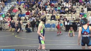 60 lbs Quarterfinal - Korbin Kiessling, Rampage vs Tj Hammond, Headhunters