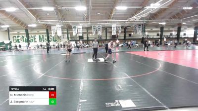 125 lbs Round Of 32 - Noah Michaels, Rider vs Jack Bergmann, Navy