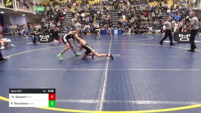 107 lbs Consy 7 - Keegan Bassett, Bishop McCort vs PJ Terranova, Delbarton-NJ