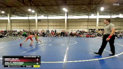 75 lbs Semifinal - Ezra R. Fernandez, Sublime Wrestling Academy vs Brent Helvey, Suples Wrestling Club