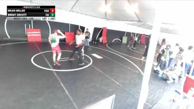 138 lbs Champ. Round 3 - Miles Miller, Peninsula High School Wrestlin vs Brent Orcutt, Unattached