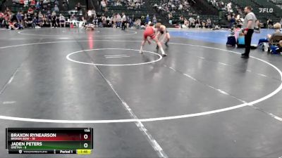 138 lbs Round 2 (16 Team) - Braxon Rynearson, Broken Bow vs Jaden Peters, Gretna