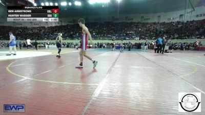 105 lbs Round Of 32 - Ben Armstrong, Collinsville Junior High vs Hunter Waeger, Kingfisher YellowJackets