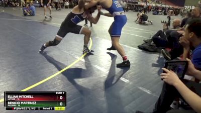 184 lbs Finals (2 Team) - Elijah Mitchell, Luther vs Benicio Martinez, Millikin